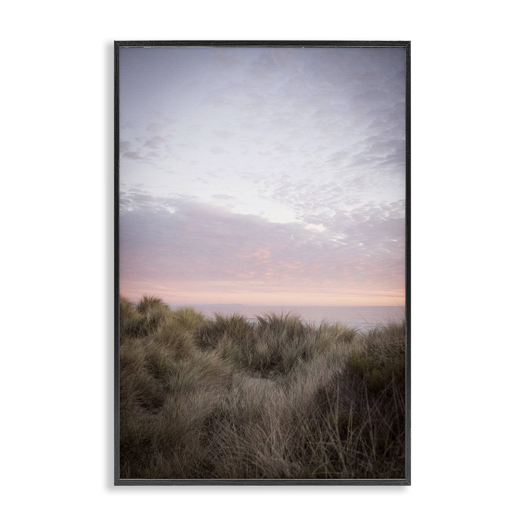 Stupell Industries Ombre California Sunset Landscape & Nature Photography Black Framed Art Print Wall Art, 16 x 24