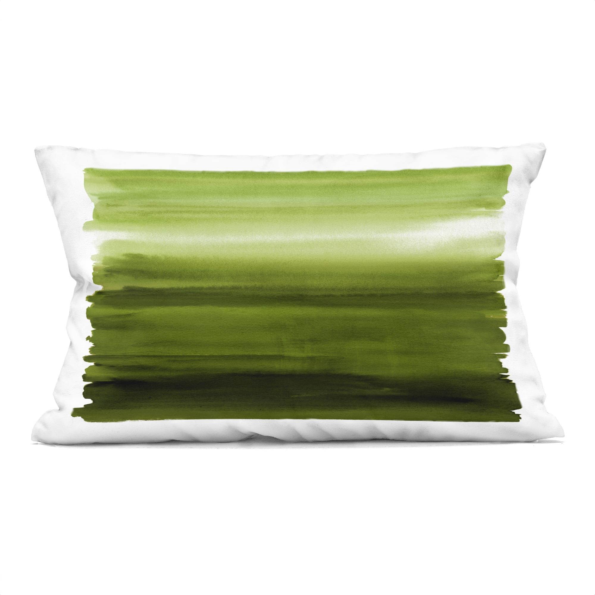 Stupell Industries Ombre Green Gradient Decorative Printed Throw Pillow, design by Allie Corbin, 14 x 7 x 20