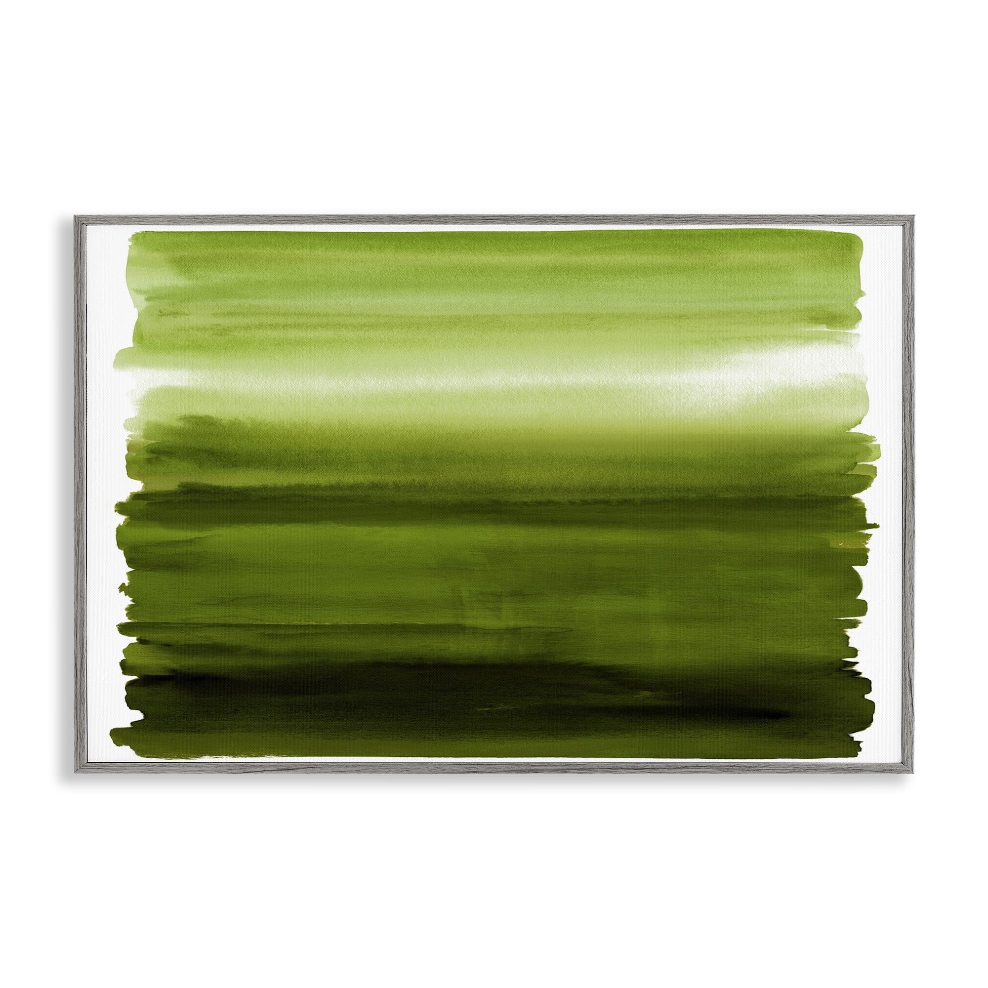 Stupell Industries Ombre Green Gradient Gray Framed Giclee Art, design by Allie Corbin