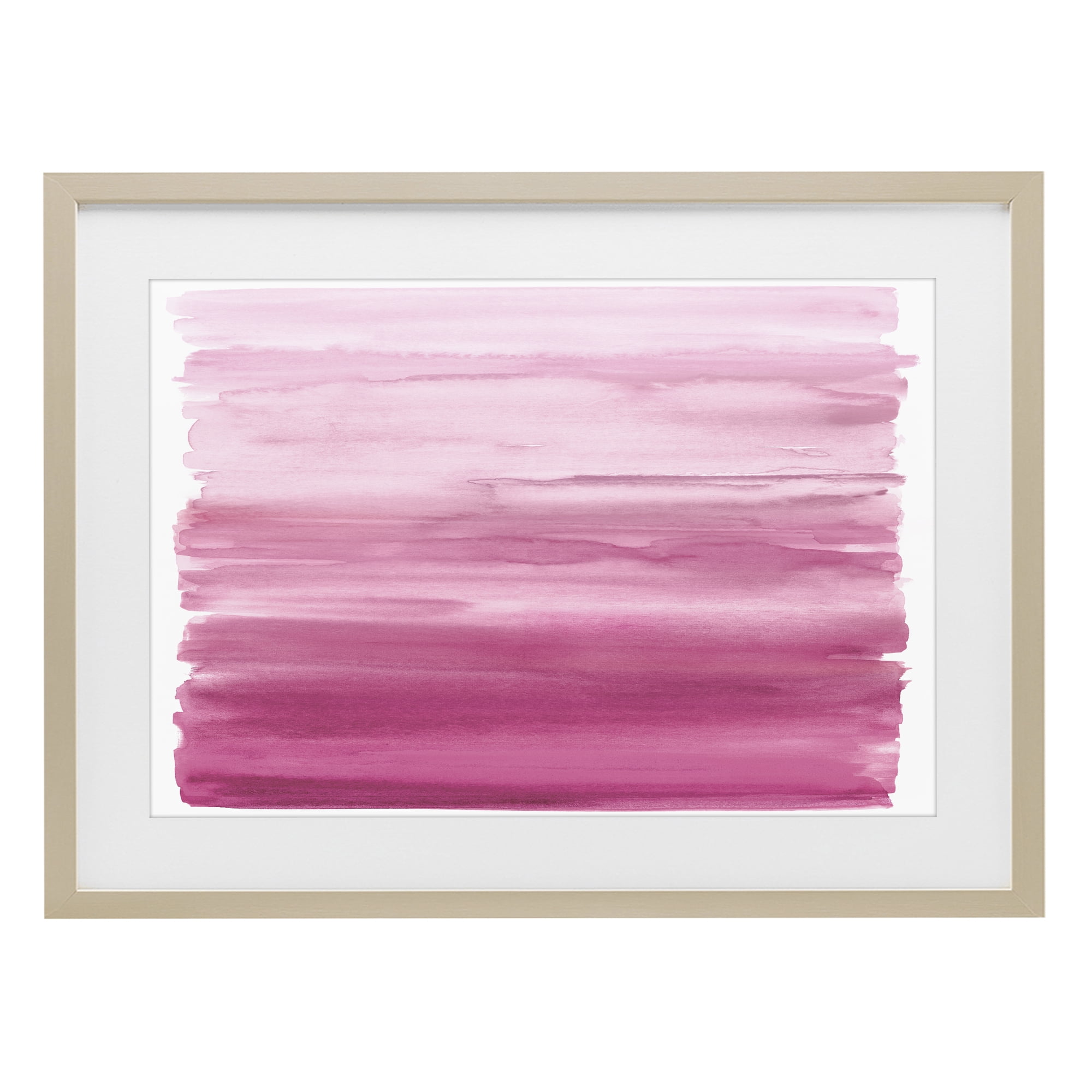 Stupell Industries Ombre Pink Blush Birch Framed Print Under Glass, design by Allie Corbin