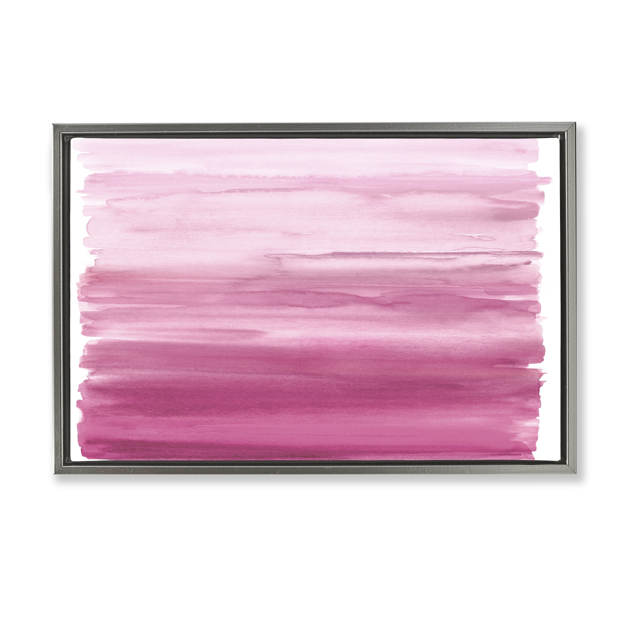 Stupell Industries Ombre Pink Blush Gray Framed Floater Canvas Wall Art, design by Allie Corbin