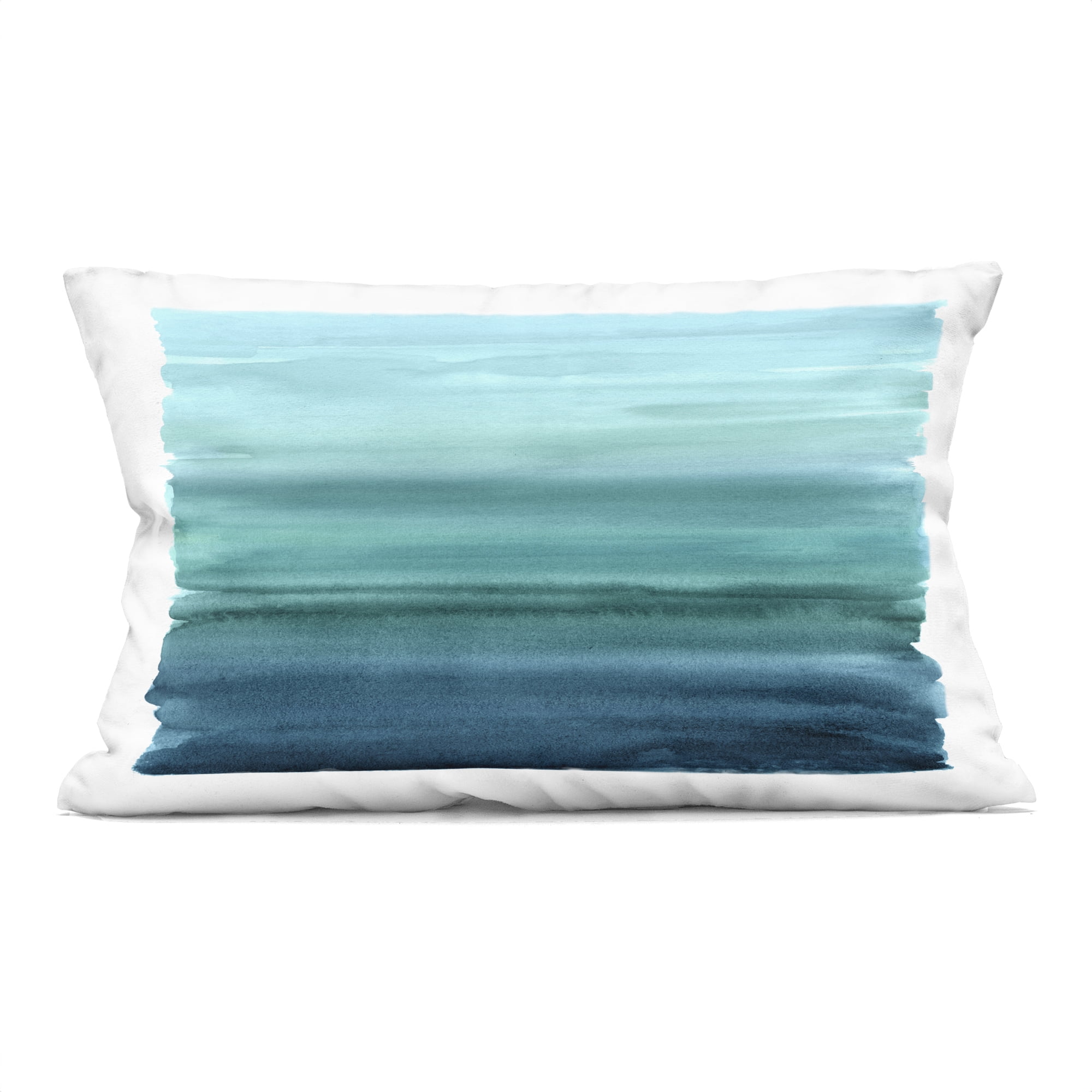 Stupell Industries Ombre Teal Gradient Decorative Printed Throw Pillow, design by Allie Corbin, 14 x 7 x 20
