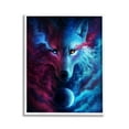 thumbnail image 1 of Stupell Industries Ombre Wolf & Clouds Animals & Insects Painting White Framed Art Print Wall Art, 11 x 14, 1 of 9
