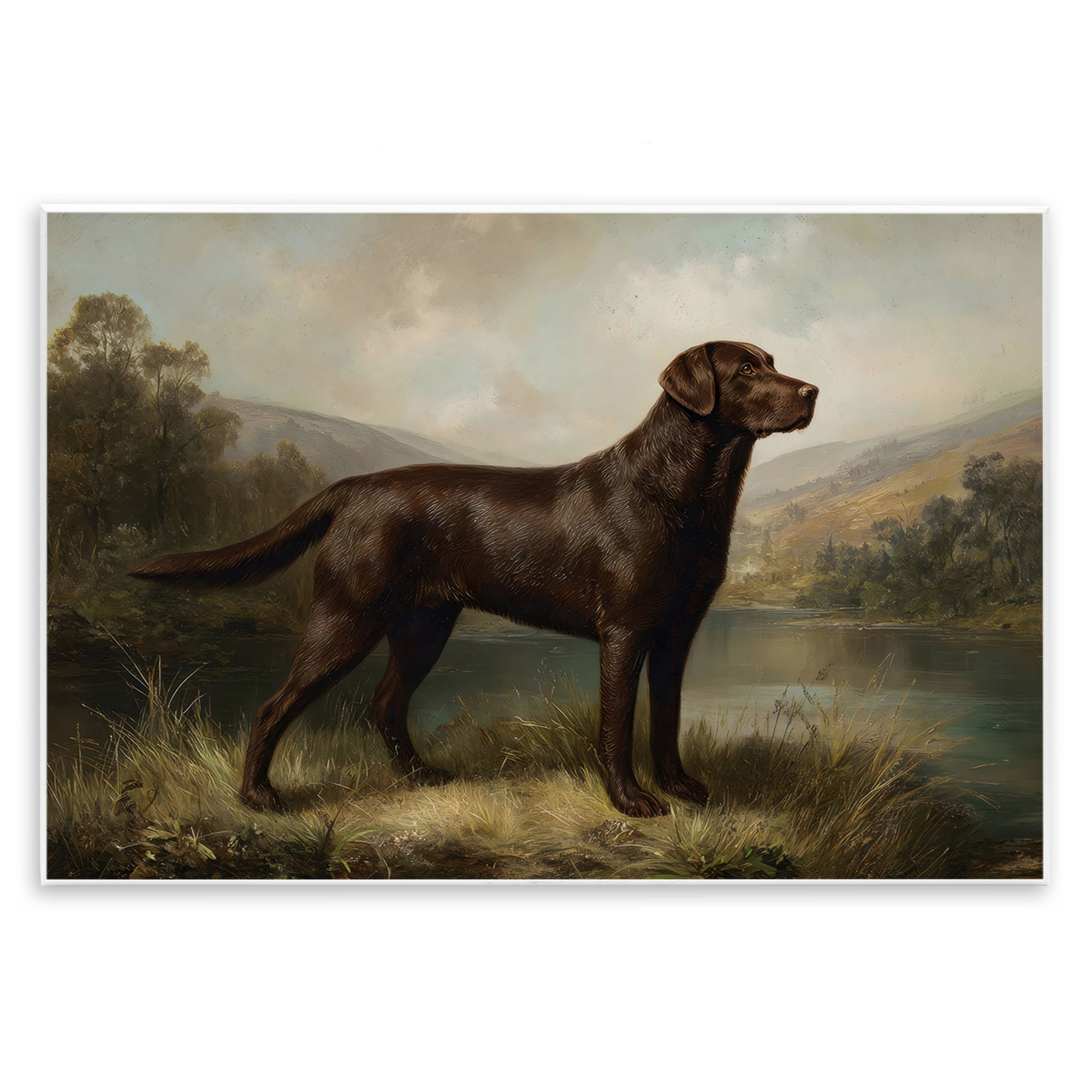 Stupell Industries On Alert Hunting Dog Wall Plaque Art, design by Petal Prints Design