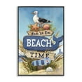 thumbnail image 1 of Stupell Industries On Beach Time Sign Nautical & Beach Painting Black Framed Art Print Wall Art, 20 x 30, 1 of 2