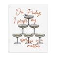 thumbnail image 1 of Stupell Industries Modern On Fridays Espresso Martini Canvas Art, 36 x 48, by The Prints Vibe, 1 of 8