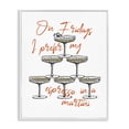thumbnail image 1 of Stupell Industries Modern On Fridays Espresso Martini White Framed Giclee Art, 11 x 14, by The Prints Vibe, 1 of 8