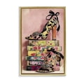 thumbnail image 1 of Stupell Industries Art Deco On My Feet Heels & Books Gold Floating Frame Canvas Art, 17 x 25, by Annabelle Hall, 1 of 8