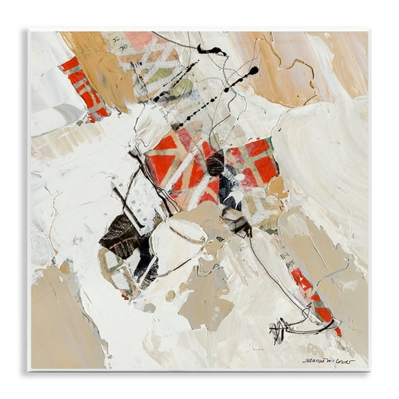 Stupell Industries On The Fly Abstraction Abstract Painting Unframed Art Print Wall Art, 12 x 12