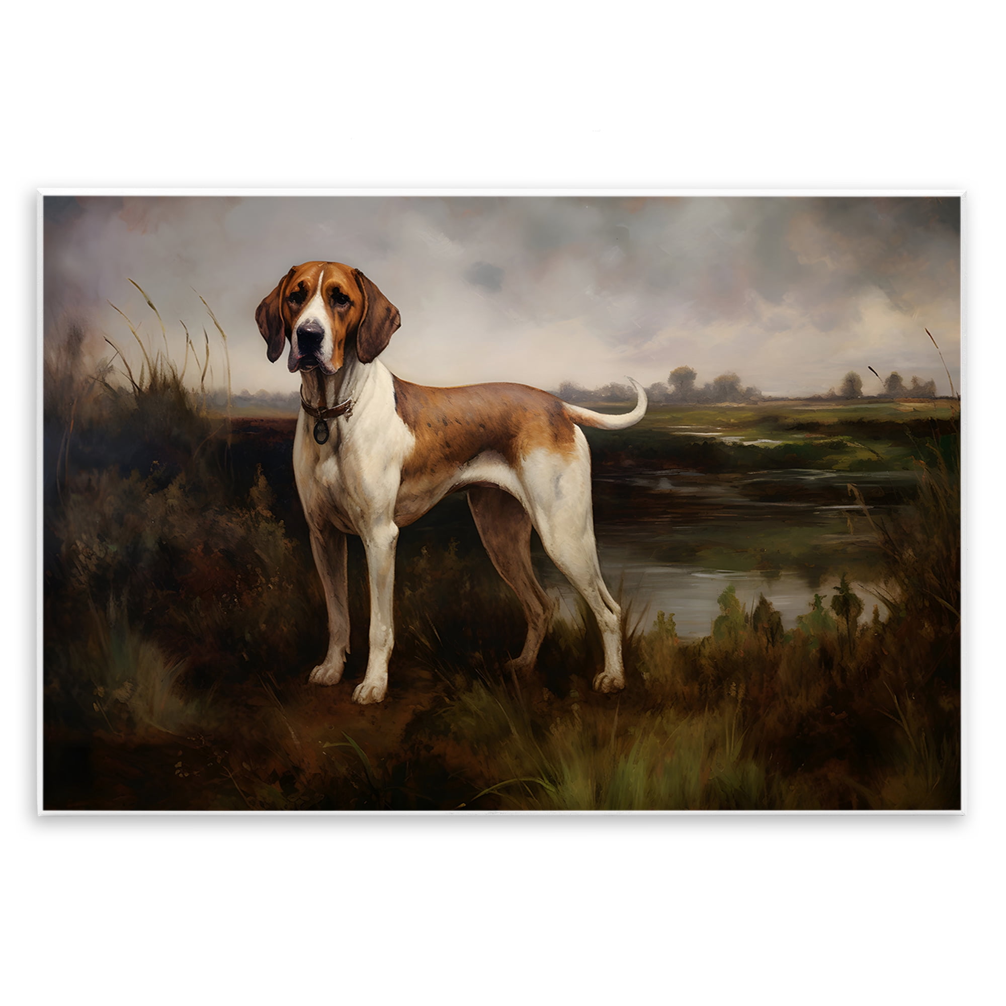 Stupell Industries On The Hunt Landscape Landscape Painting Unframed Art Print Wall Art, 15 x 10