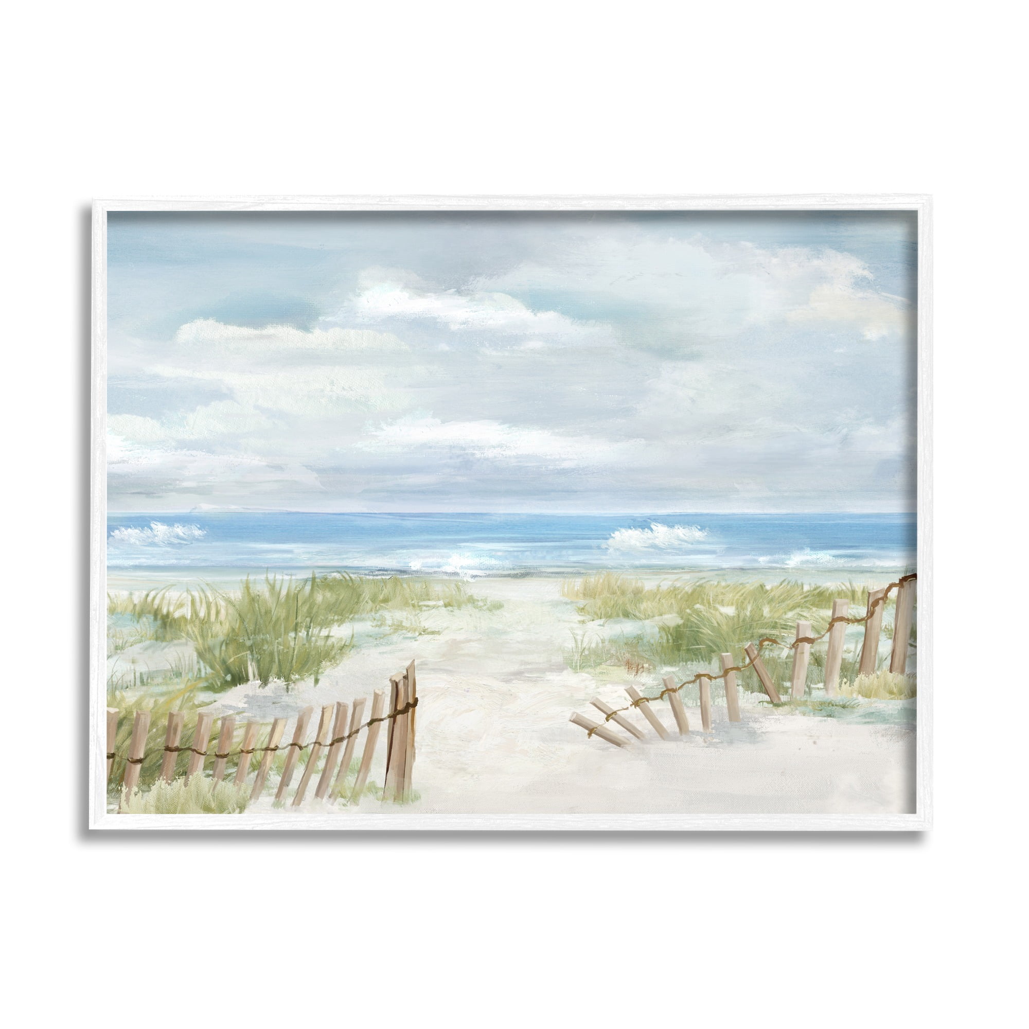 Stupell Industries On The Island Landscape Landscape Painting White ...