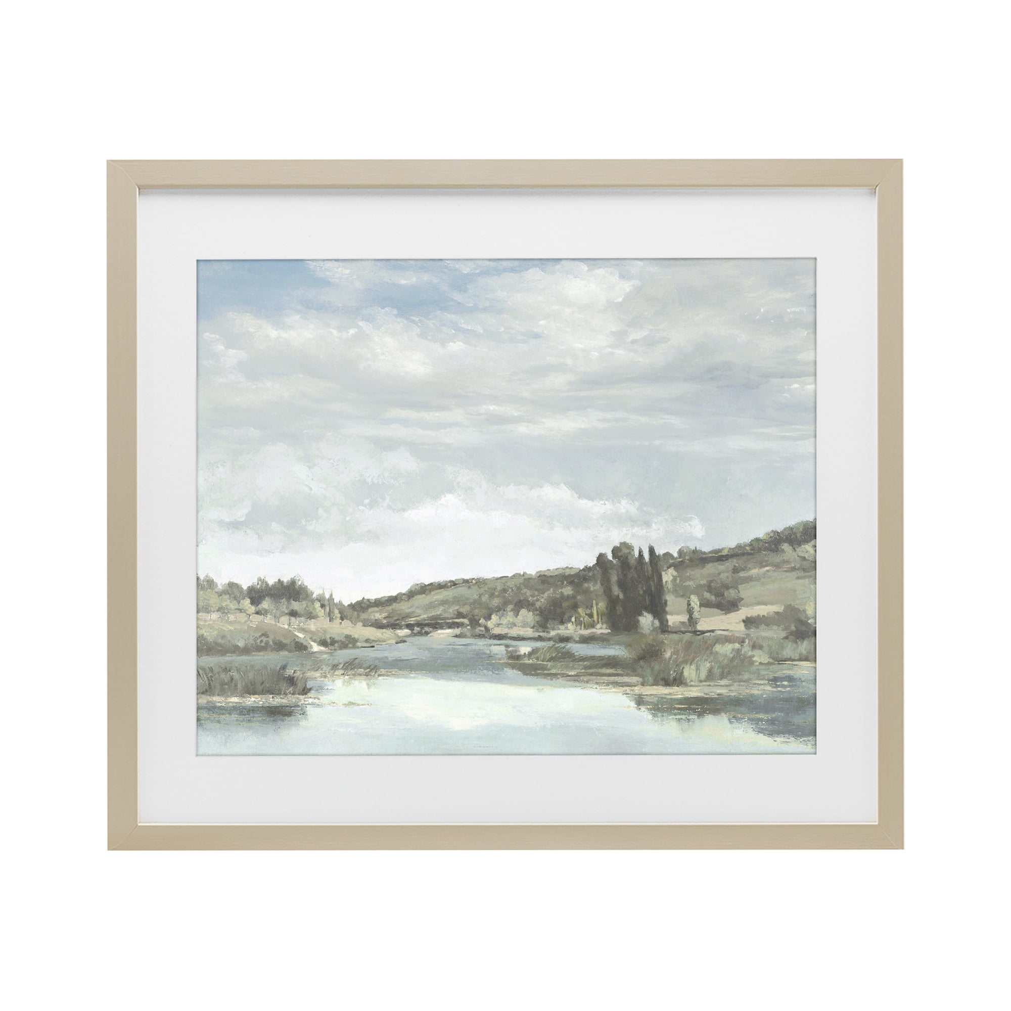 Stupell Industries On The Water Landscape Birch Framed Print Under Glass, design by Christy McKee
