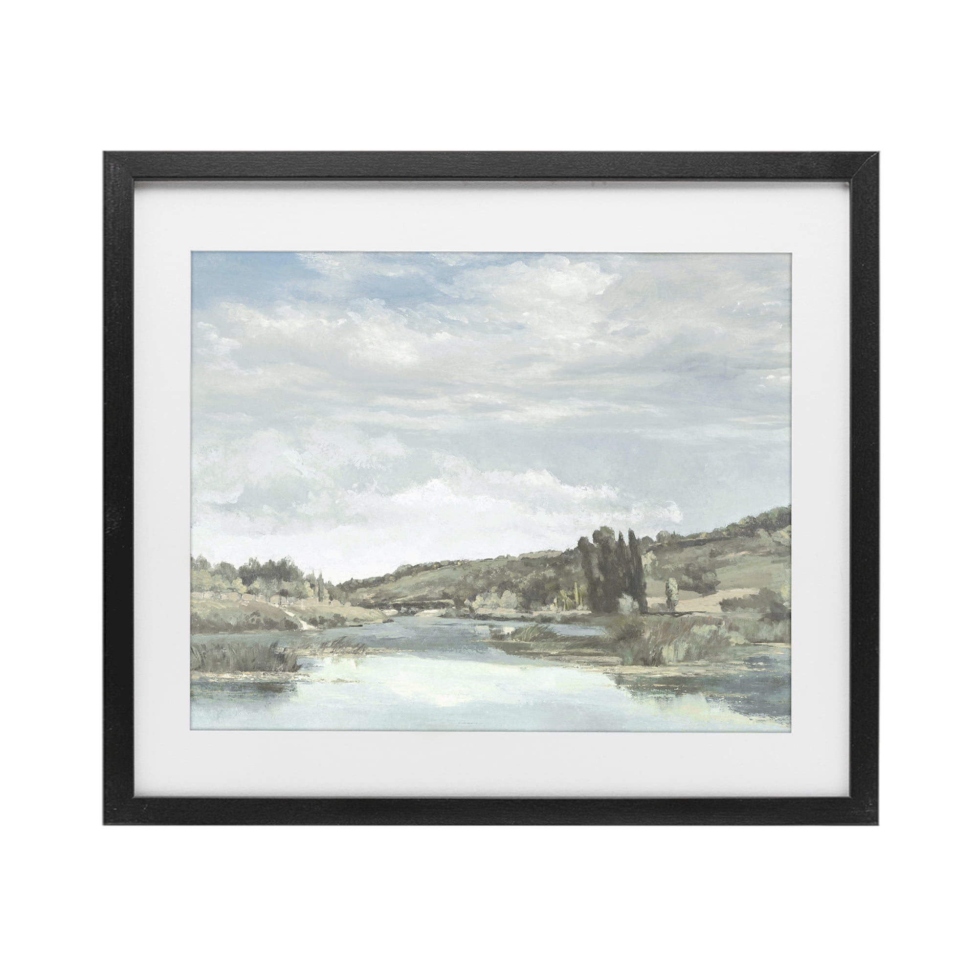 Stupell Industries On The Water Landscape Black Framed Print Under Glass, design by Christy McKee
