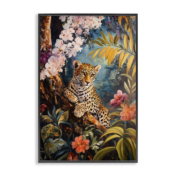 Stupell Industries Bohemian On The Wild Side Botanicals Black Framed Giclee Art, 12 x 18, by Petals Prints Design