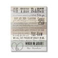 thumbnail image 1 of Stupell Industries On This Ranch Rules Typography Painting Gallery Wrapped Canvas Art Print Wall Art, 30 x 40, 1 of 8