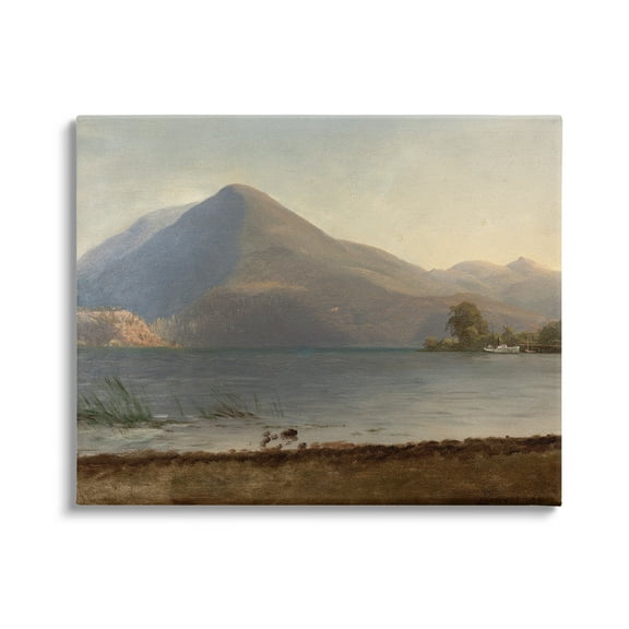 Stupell Industries On the Hudson Traditional Albert Bierstadt Painting Painting Gallery Wrapped Canvas Print Wall Art, Design by one1000paintings