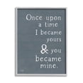 thumbnail image 1 of Stupell Industries Once Upon A Time Romantic Couple Loving Quote Graphic Art Gray Framed Art Print Wall Art, Design by Jaxn Blvd., 1 of 5