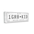 thumbnail image 1 of Stupell Industries One Great Kid Phrase Vintage Car License Plate Transportation Painting Gallery Wrapped Canvas Print Wall Art, 10 x 24, 1 of 6