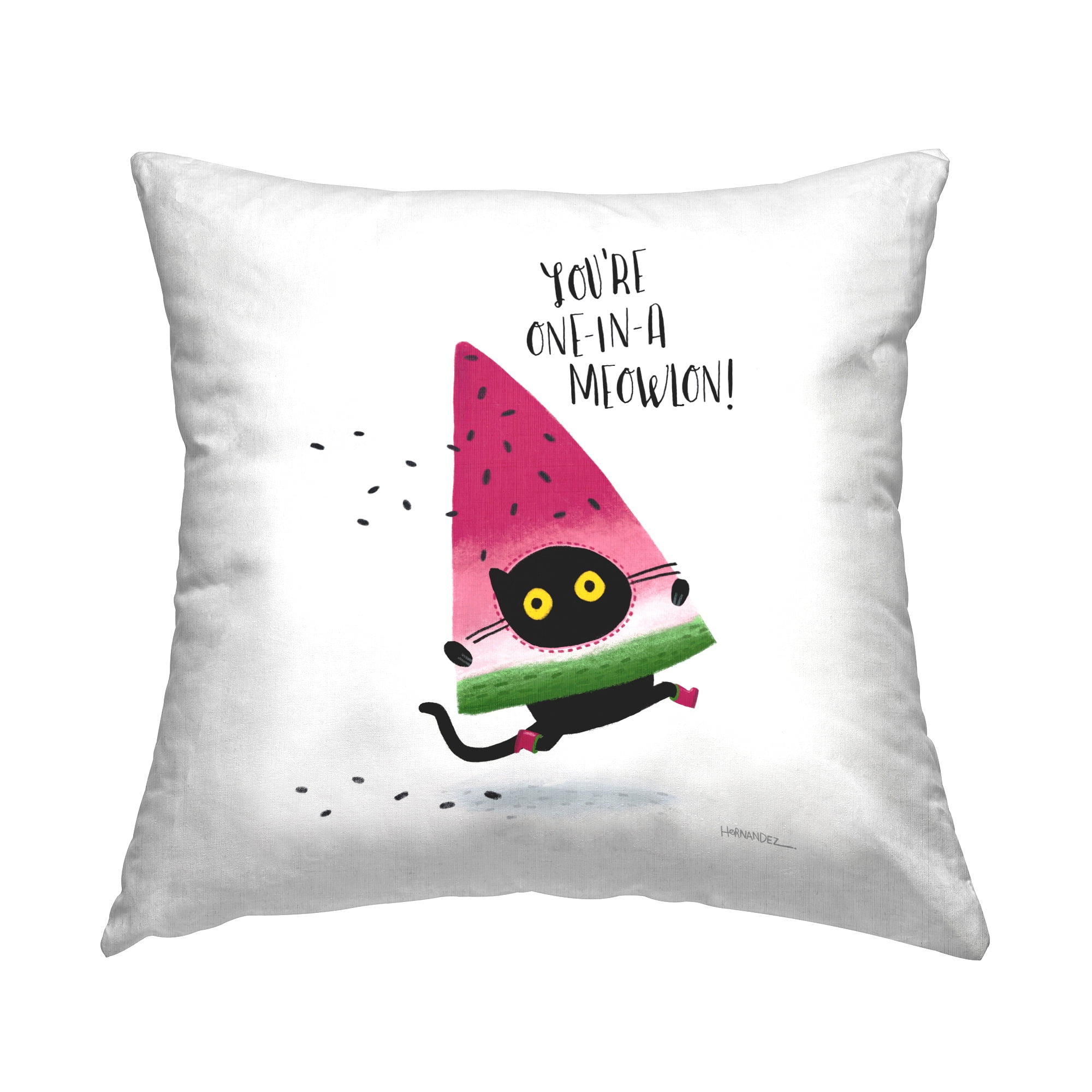 Stupell Industries One In A Meowlon Pun Decorative Printed Throw Pillow Design by Leeza Hernandez.
