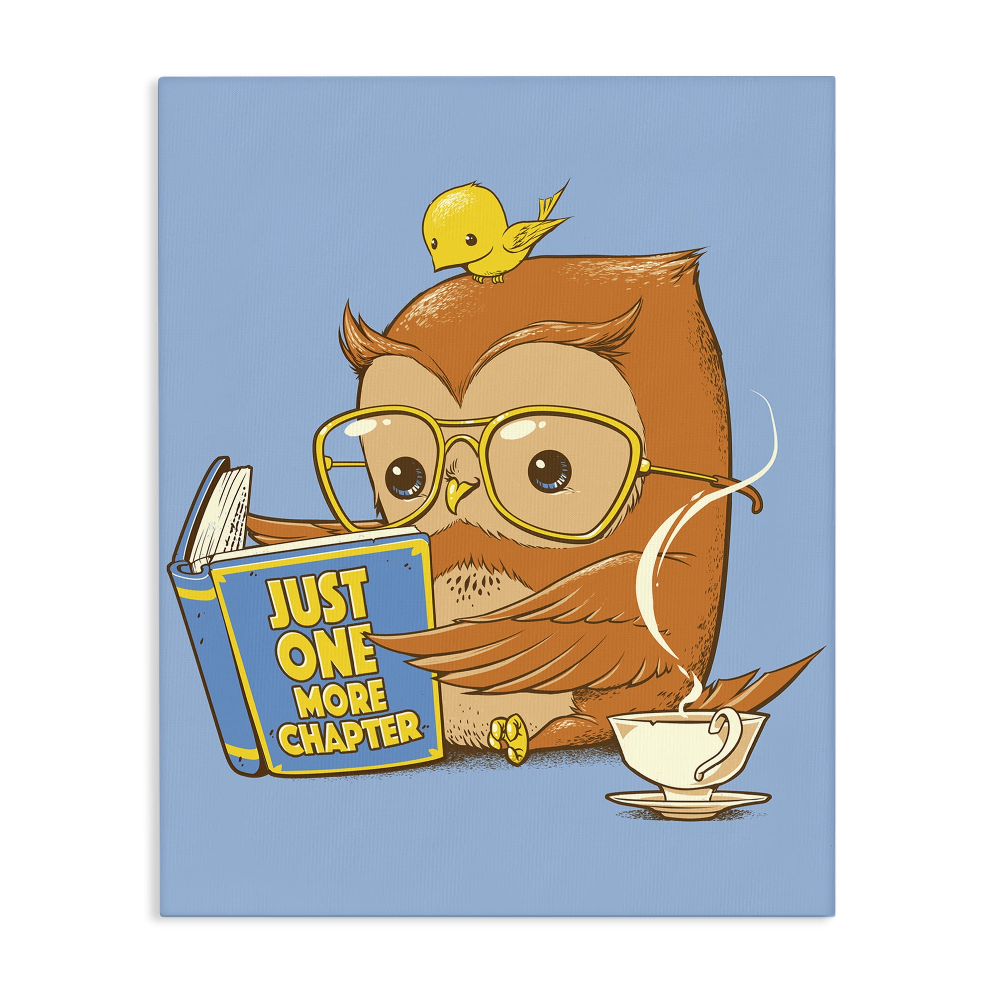 Stupell Industries One More Chapter Owl Canvas Wall Art, design by Tobe Fonseca