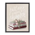 thumbnail image 1 of Stupell Industries French Country One More Chapter on Beige Black Floating Frame Canvas Art, 17 x 21, by House Fenway, 1 of 8