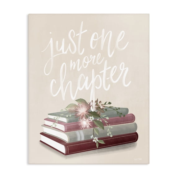 Stupell Industries French Country One More Chapter on Beige Canvas Art, 16 x 20, by House Fenway