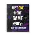 thumbnail image 1 of Stupell Industries One More Game Video Gamer Controller Text Sign Graphic Art Gallery Wrapped Canvas Print Wall Art, Design by Annie Warren, 1 of 5