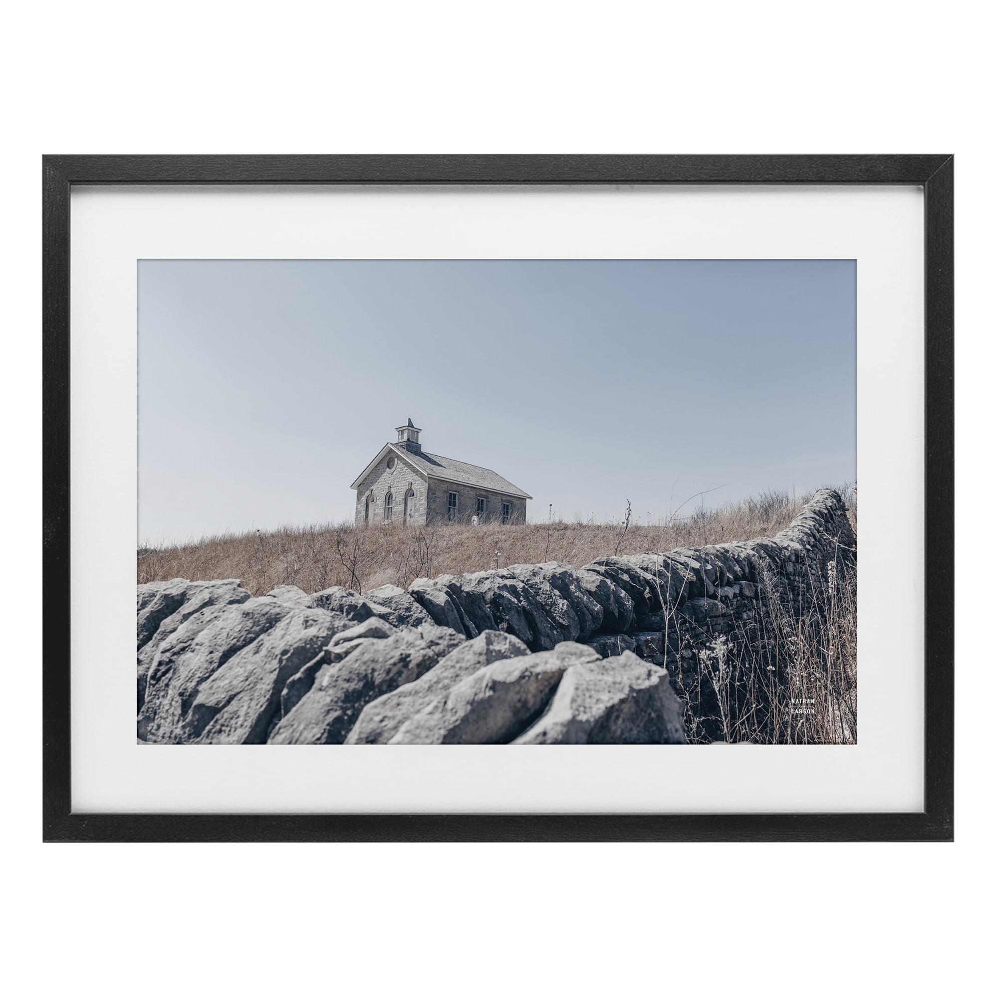 Stupell Industries One Room Schoolhouse Black Framed Print Under Glass, design by Nathan Larson
