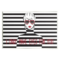 Stupell Industries Only Eyes For You Typography Painting Unframed Art Print Wall Art, 15 x 10