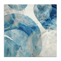Stupell Industries Opaque Blue Spheres Abstract Painting Gallery Wrapped Canvas Art Print Wall Art, 17 x 17
