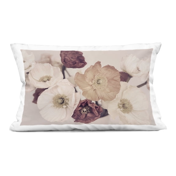 Stupell Industries Open Blooms Maroon Florals Decorative Printed Throw Pillow, design by Sisi and Seb