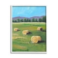 thumbnail image 1 of Stupell Industries Open Country Farmland Landscape Yellow Hay Bails Landscape Painting White Framed Art Print Wall Art, 24 x 30, 1 of 7