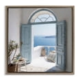 thumbnail image 1 of Stupell Industries Traditional Open Doorway to Sea Brown Floating Frame Canvas Art, 25 x 25, by Riley B, 1 of 8
