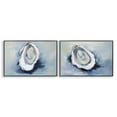 thumbnail image 1 of Stupell Industries Open Oyster Mollusk Shells Nautical & Beach Painting Black Framed Art Print Wall Art, 18 x 12, Set of 2, 1 of 2