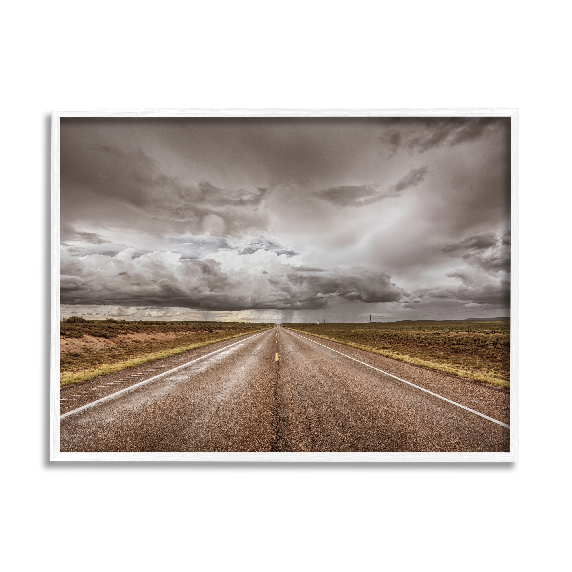 Stupell Industries Open Road under Stormy Sky Western Landscape, 24 x 30, Design by Nathan Larson