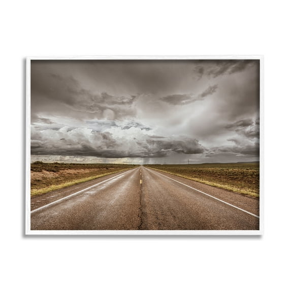 Stupell Industries Open Road under Stormy Sky Western Landscape, 24 x 30, Design by Nathan Larson