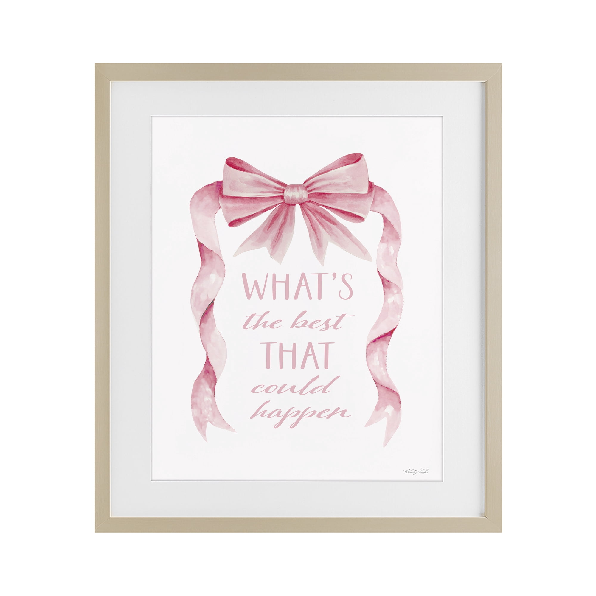Stupell Industries Optimistic Best That Could Happen Birch Framed Print Under Glass, design by Cindy Jacobs