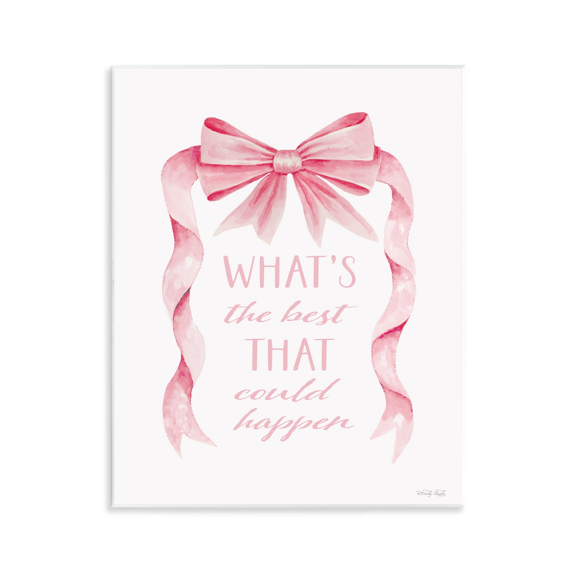 Stupell Industries Optimistic Best That Could Happen Wall Plaque Art, design by Cindy Jacobs