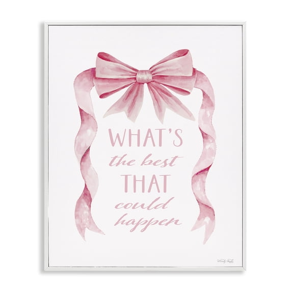 Stupell Industries Glam Optimistic Best That Could Happen White Framed Giclee Art, 11 x 14, by Cindy Jacobs