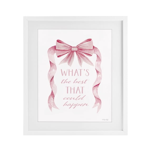 Stupell Industries Glam Optimistic Best That Could Happen White Framed Print Under Glass, 17 x 21, by Cindy Jacobs