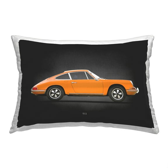 Stupell Industries Orange Antique Coupe Decorative Printed Throw Pillow, 14 x 20