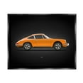 thumbnail image 1 of Stupell Industries Orange Classic Coupe Transportation Painting Black Floater Framed Canvas Art Print Wall Art, 21 x 17, 1 of 10