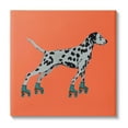 thumbnail image 1 of Stupell Industries Orange Dalmatian Rollerskating Animals & Insects Painting Gallery Wrapped Canvas Print Wall Art, 1 of 5