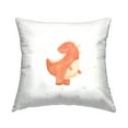 thumbnail image 1 of Stupell Industries Orange Dinosaur Nursery Kids Printed Throw Pillow Design by Lucille Price, 1 of 6