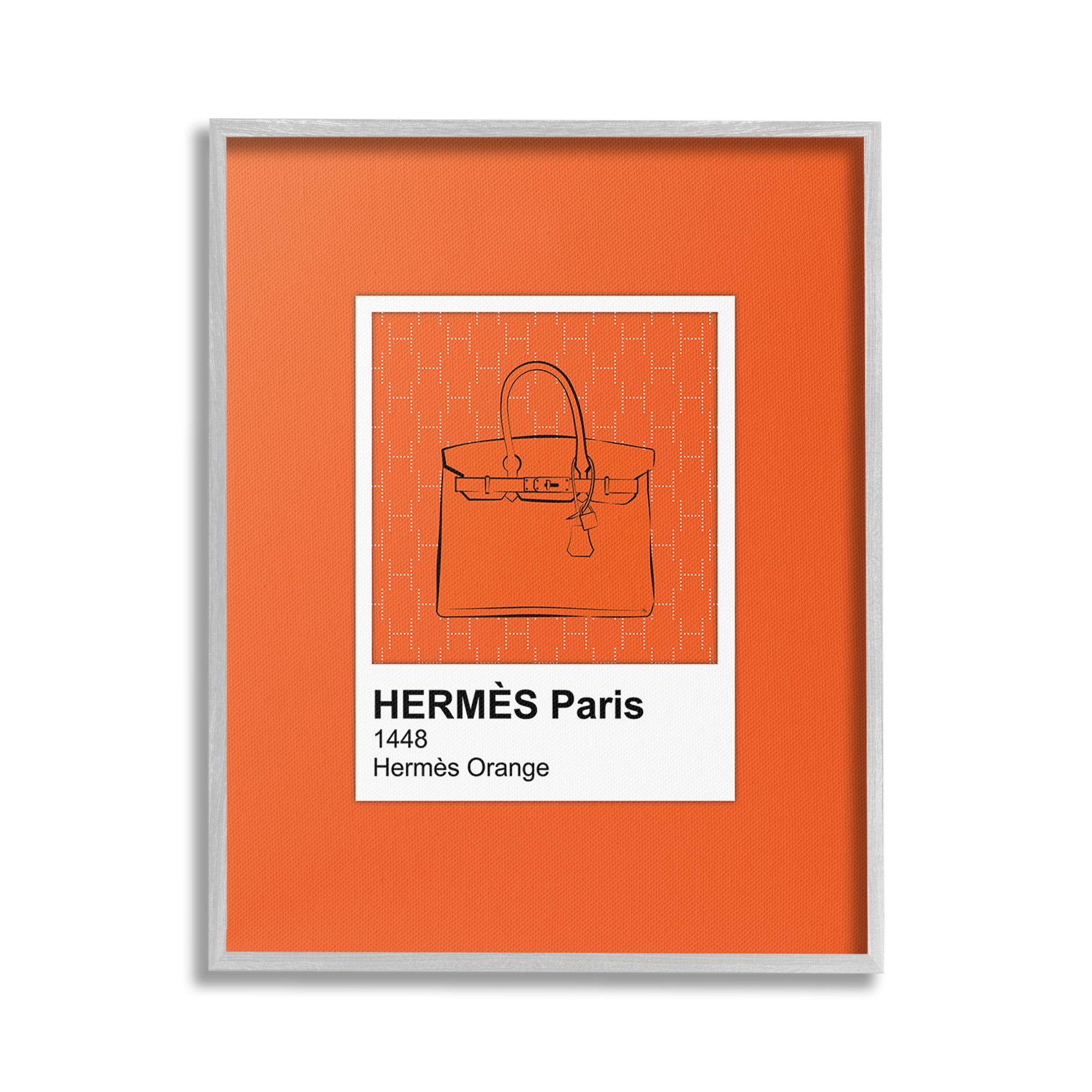 Stupell Industries Orange Fashion Hue Beauty & Fashion Painting Gray Framed Art Print Wall Art, 16 x 20