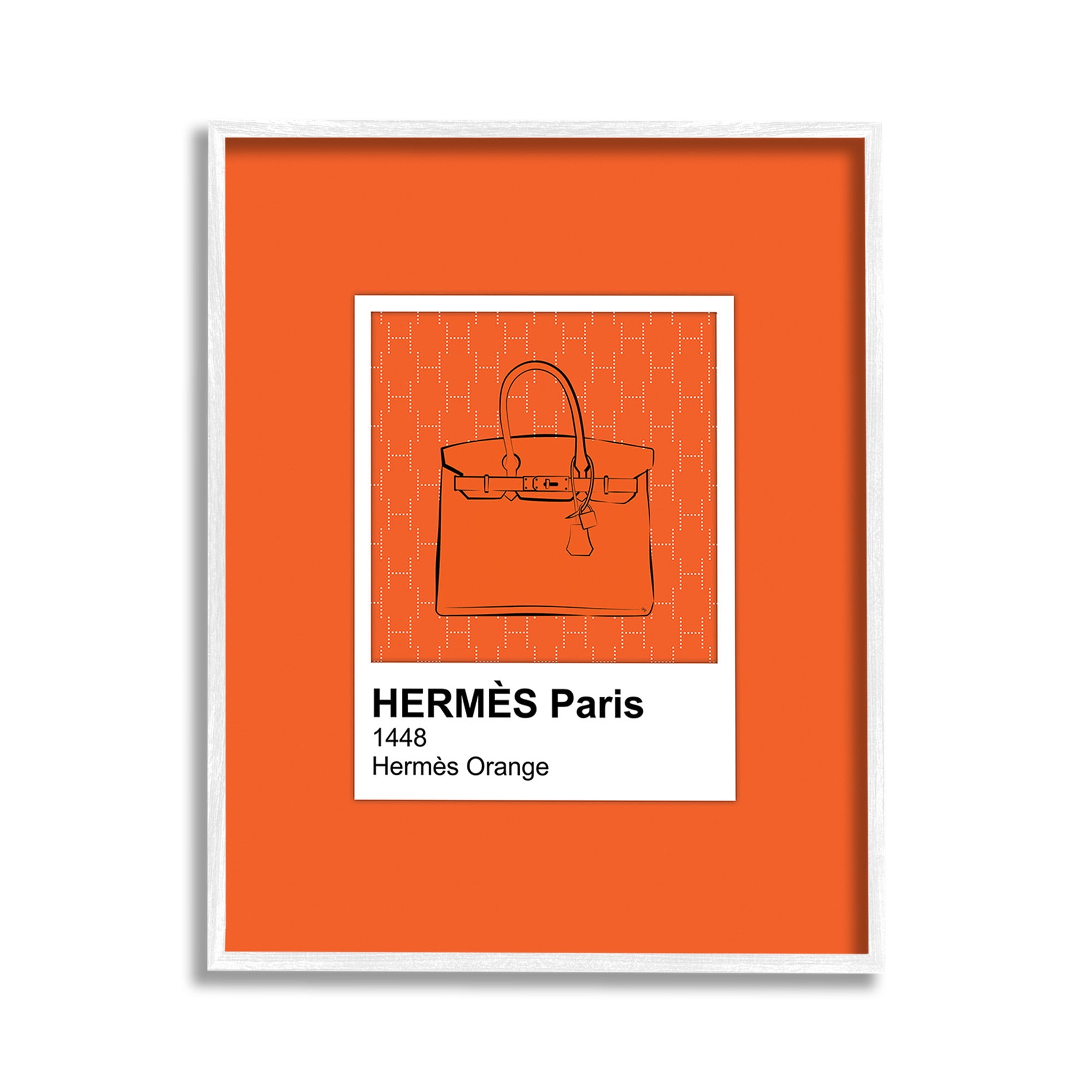 Stupell Industries Orange Fashion Hue Beauty & Fashion Painting White Framed Art Print Wall Art, 11 x 14