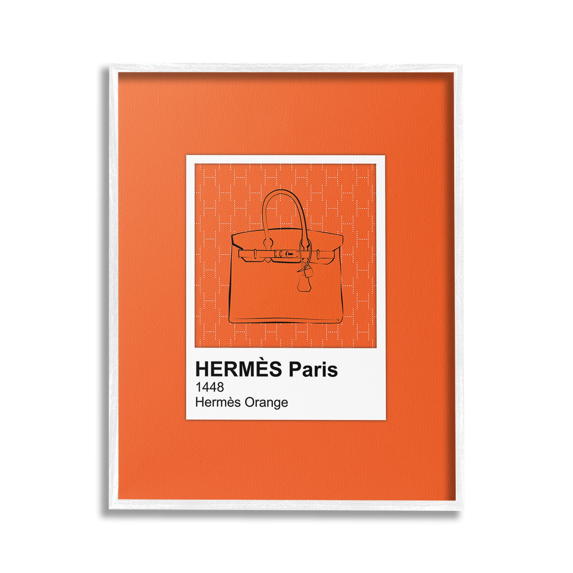 Stupell Industries Orange Fashion Hue Beauty & Fashion Painting White Framed Art Print Wall Art, 24 x 30