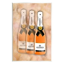 Stupell Industries Orange Glam Champagne Food & Beverage Painting Unframed Art Print Wall Art, 10 x 15