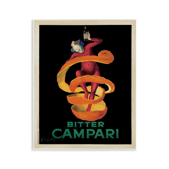 Stupell Industries Orange Peel Compari Advertisement Advertisements Painting Unframed Art Print Wall Art, 11 x 14