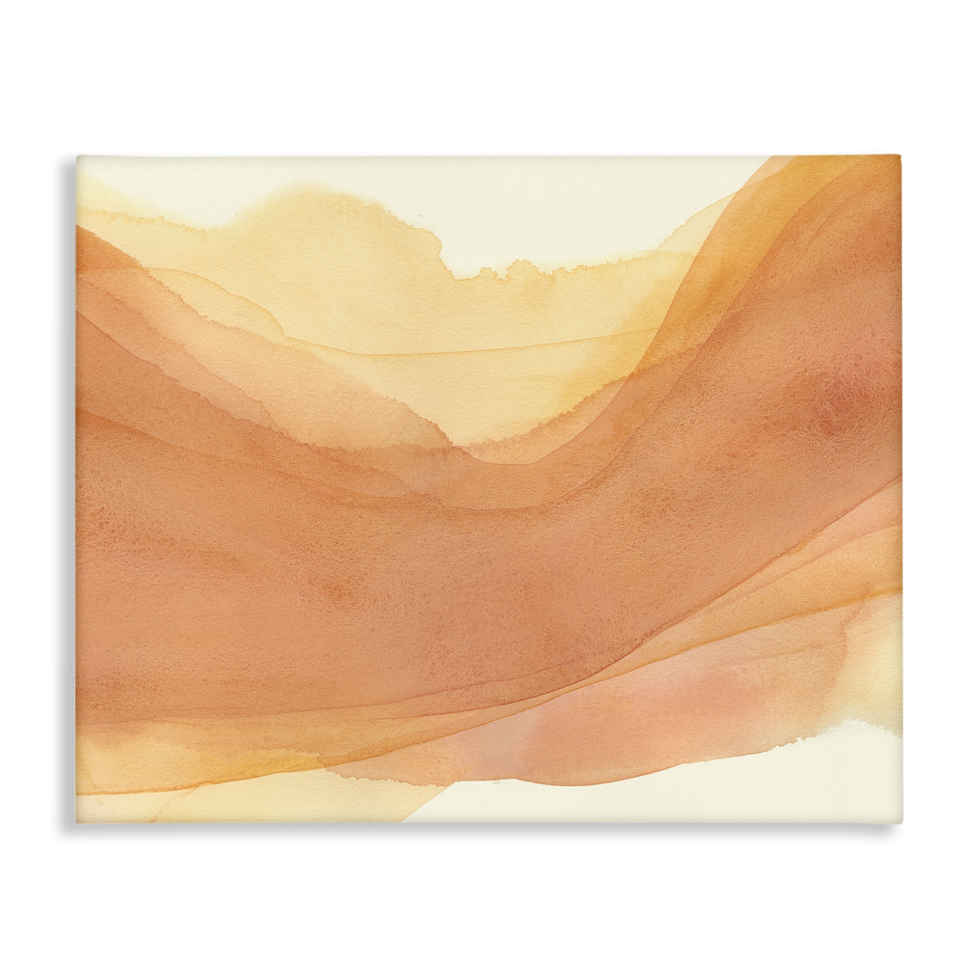 Stupell Industries Orange Splash Wave Abstract Painting Wrapped Canvas Art Print Wall Art, 40 x 30